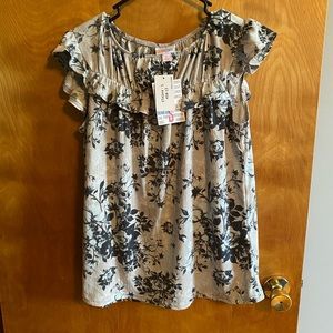 LulaRoe Stasha Ruffle Top